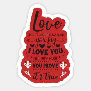 love romantic quotes Sticker